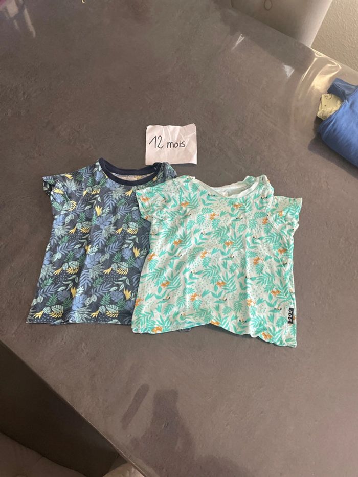 2 t-shirt manches courtes