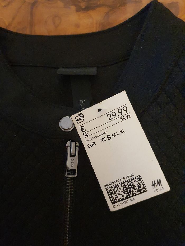 Veste gilet zip aviateur H&M taille S - photo numéro 4