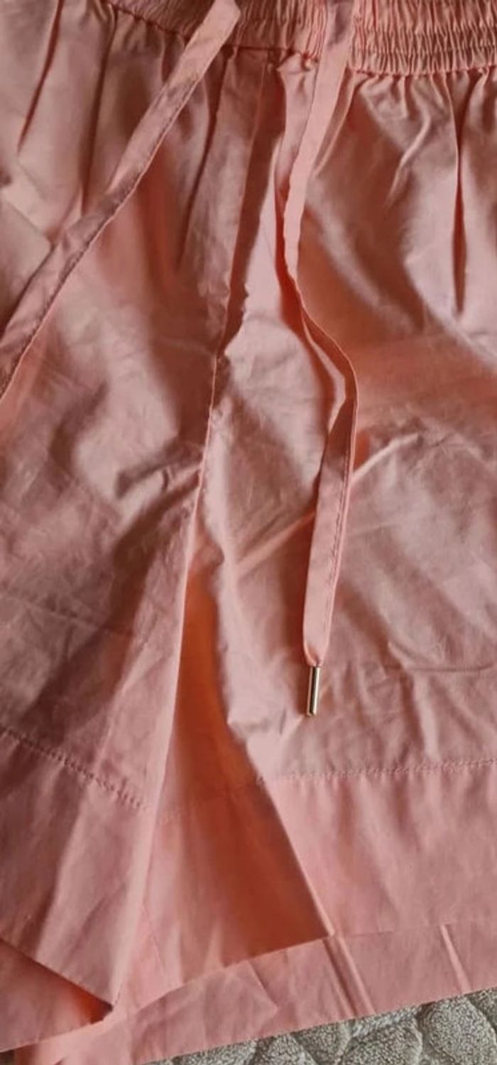 Short leger été Sandro taille 40 orange / abricot en coton - photo numéro 4