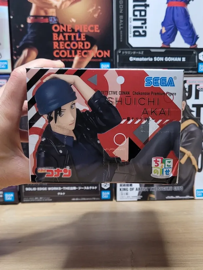 Figurine Détective Conan Shuichi Akay Lay Down Version Chokonose Luminasta Sega - photo numéro 6