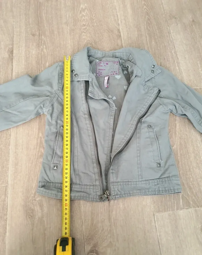 Veste grise à zip taille 6 ans - photo numéro 4