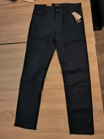 Pantalon stretch slim 5 poches bleu marine
