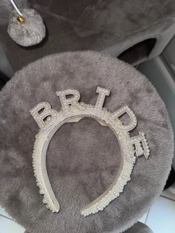 Serre tête bride à strass mariage - photo numéro 3