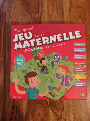 Jeu de société mon grand jeu de la maternelle