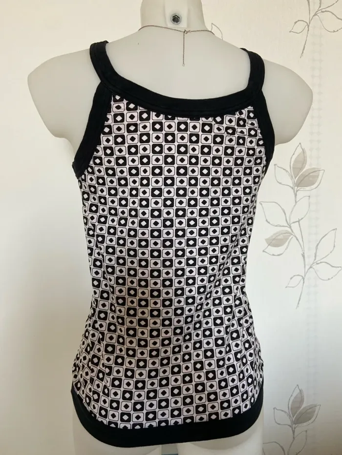 Débardeur noir et blanc Promod Taille 36 - photo numéro 3