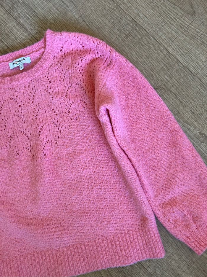 Pull rose à manches longues Morgan taille S bon état (présence de bouloches) - photo numéro 9