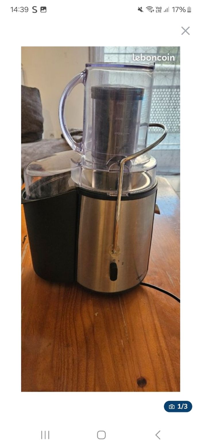 Centrifugeuse à fruit et légumes - photo numéro 3
