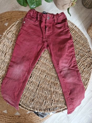 Jeans slim rouge bordeau Okaïdi 🦊4 ans🦊