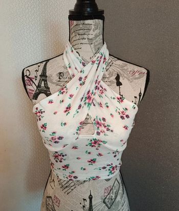 Top crop top fleuri femme shein
