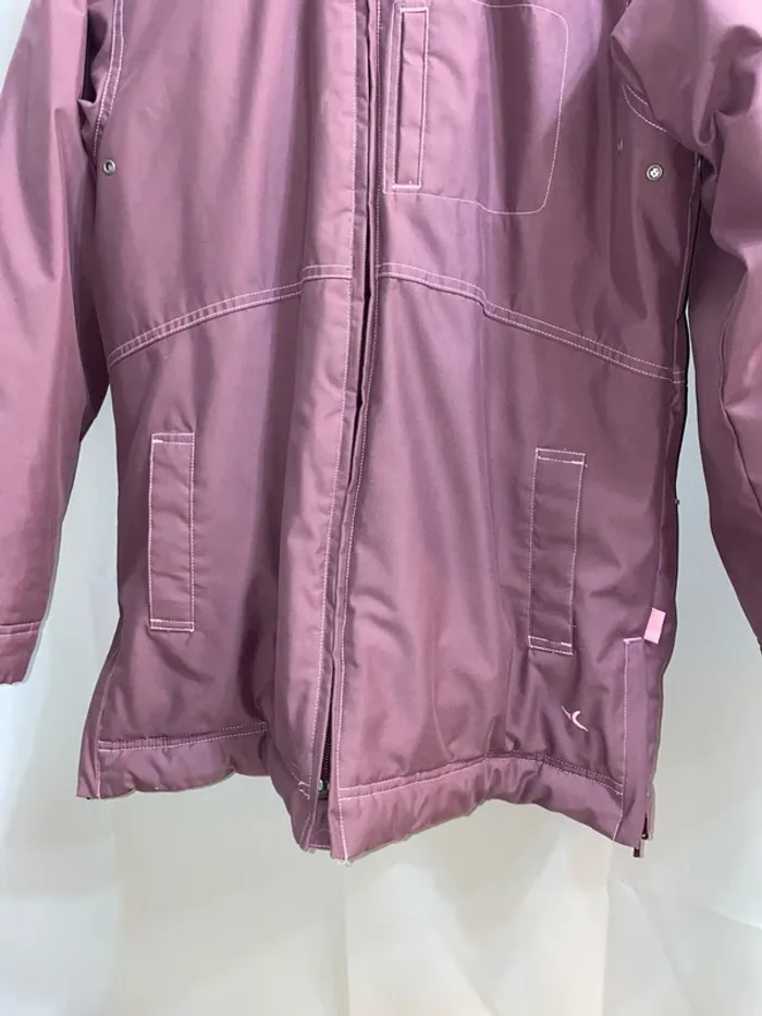 Anorak parka rembourré mauve Décathlon taille 12 ans - n83m - photo numéro 3