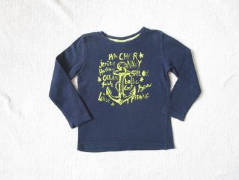 T-shirt maille marine Sergent Major 3 ans TBE