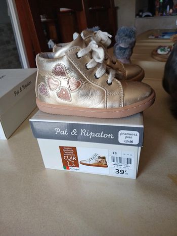 Chaussures montantes doré fille