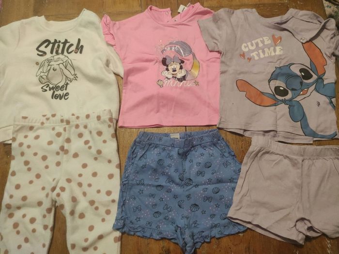 Lot 5 pyjamas Disney 24 mois