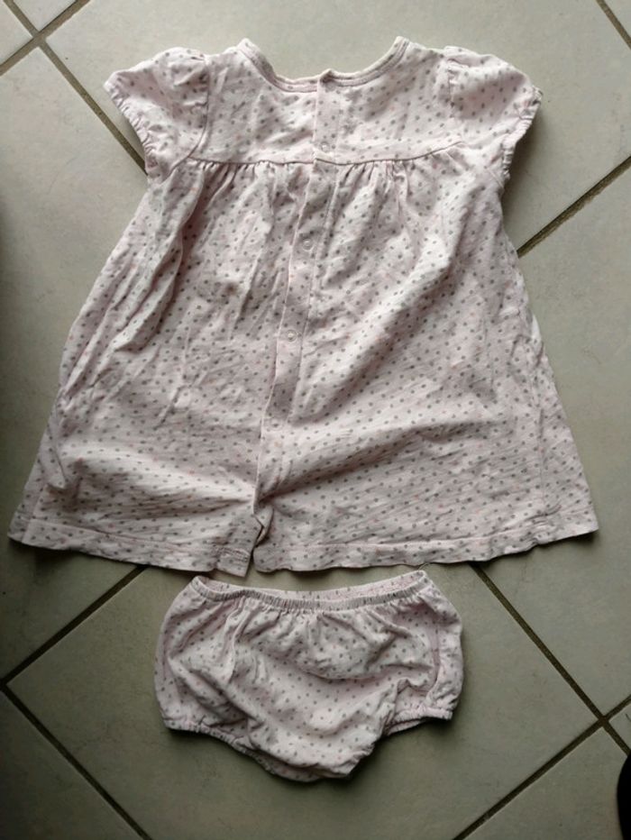 Pyjashort tout mignon rose Bout'chou. Bébé 6 mois - photo numéro 6