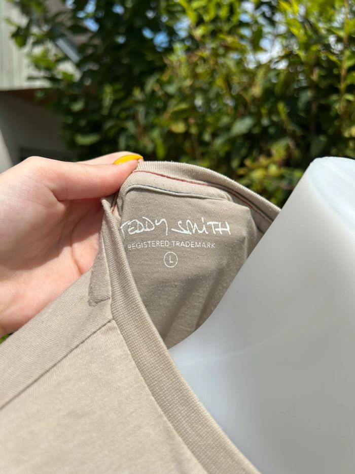 🧥 T-shirt Teddy Smith beige 🧥 - photo numéro 7