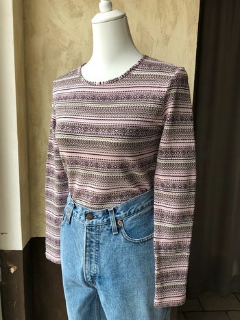 Top manches longues rayé vintage y2k 34/36