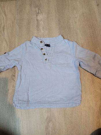 Chemise manches longues bébé 6 mois