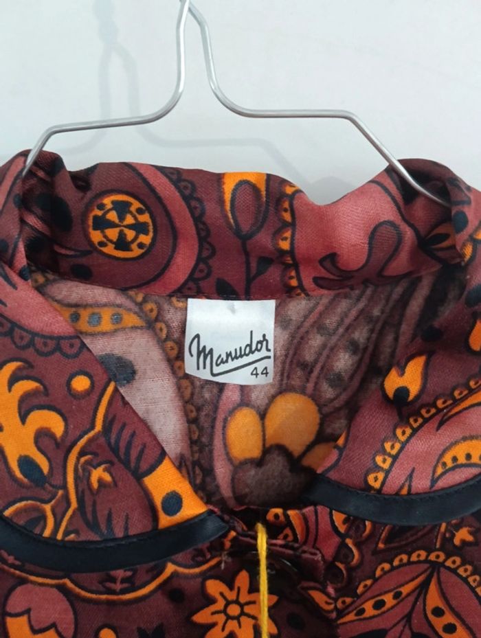 Veste chemise vintage/ haut de pyjama - photo numéro 6