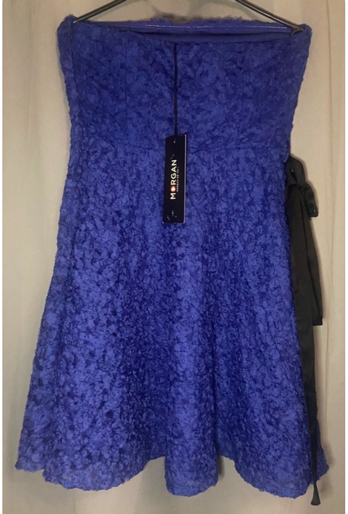 Robe bustier »Morgan »bleu et noire - photo numéro 2