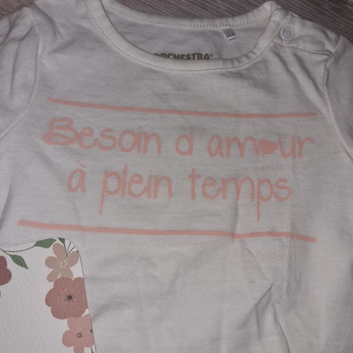 T-shirt fille orchestra 3 mois - photo numéro 2