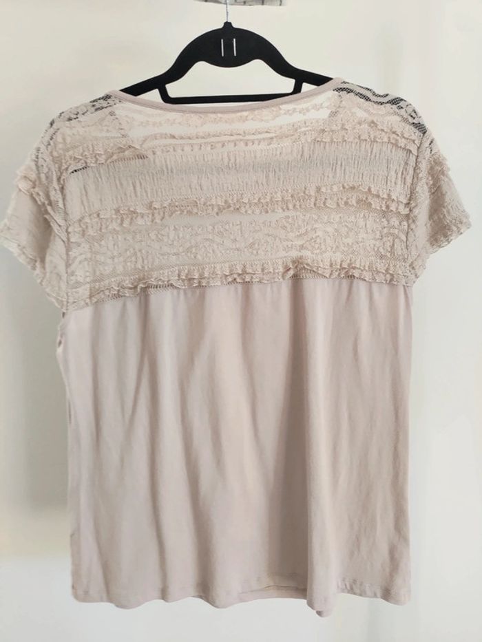 H&M t-shirt dentelle L - photo numéro 4