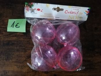 Boule de Noël à remplir pour loisirs créatifs