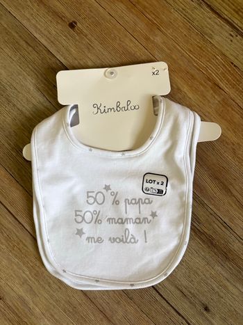 Lot 2 bavoirs kimbaloo