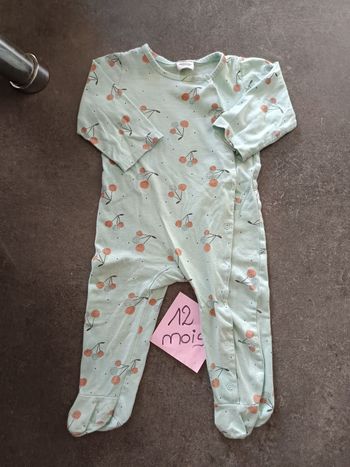 Pyjama cerises 12 mois