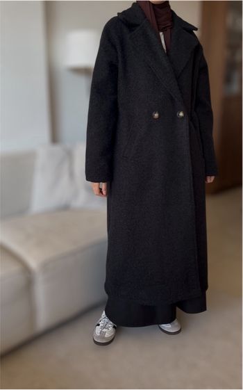 Manteau long noir 