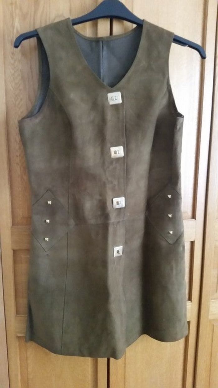 Robe vintage daim marron 34 /36