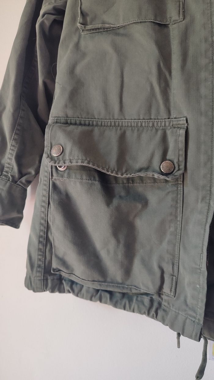 Veste kaki y2k style militaire taille S - photo numéro 4