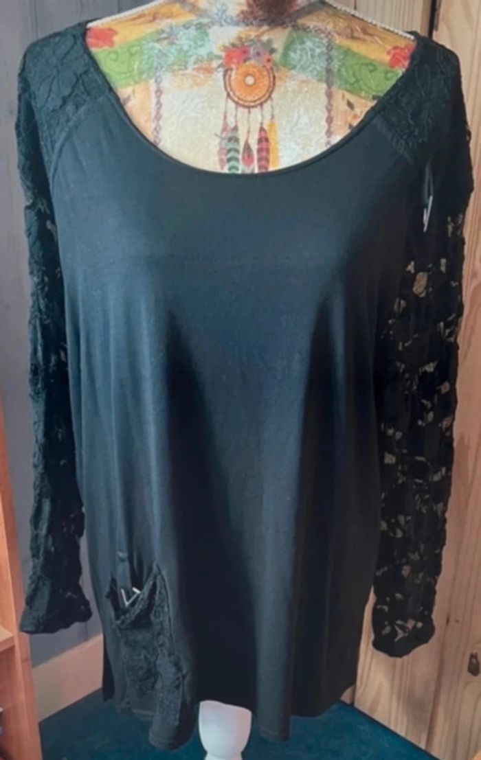 tunique dentelle fantaisie