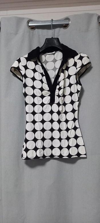 T-shirt promod 36 noir et blanc