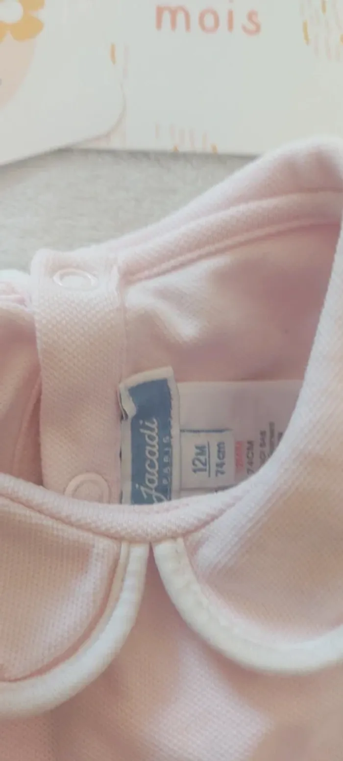 Robe jacadi été bébé fille 12 mois - photo numéro 5