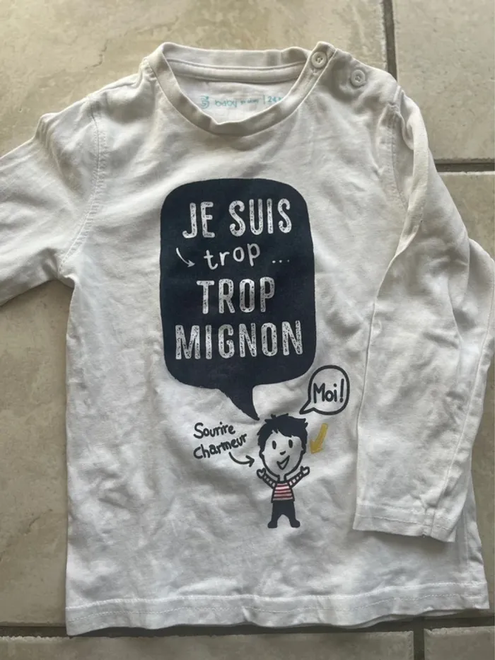 T-shirt manches longues - 24 mois