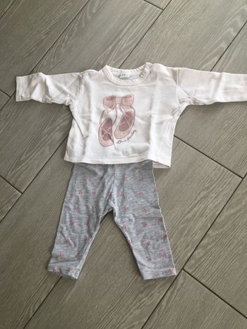 Ensemble pull + legging fille 6 mois