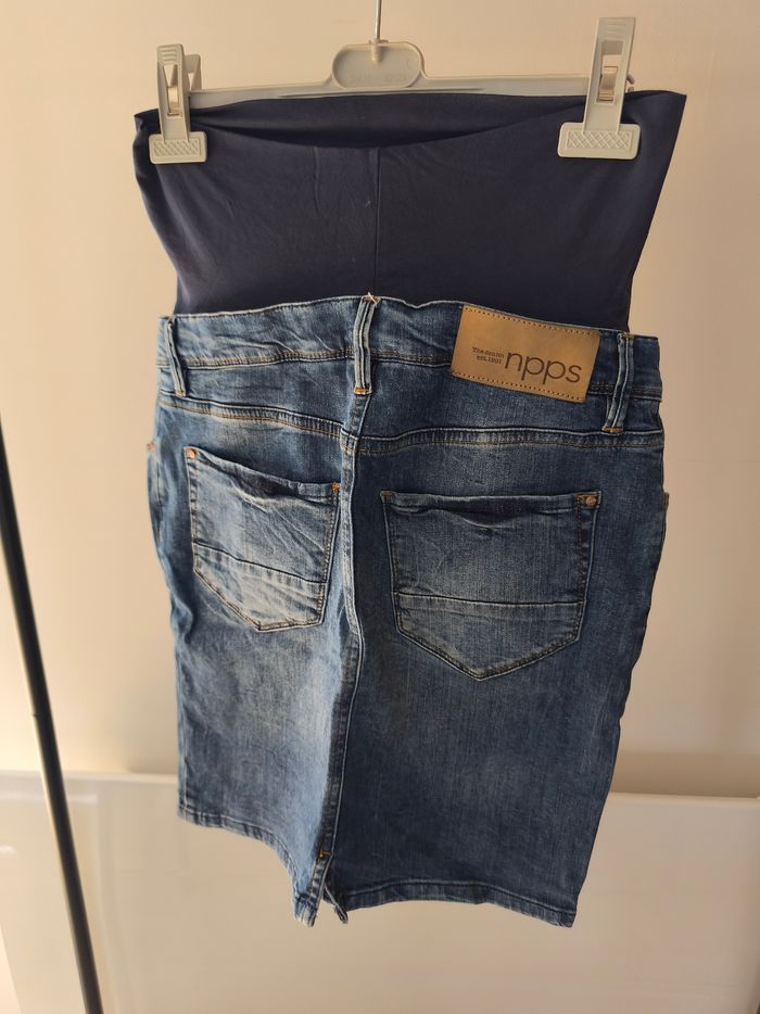 Jupe en jeans grossesse - photo numéro 2