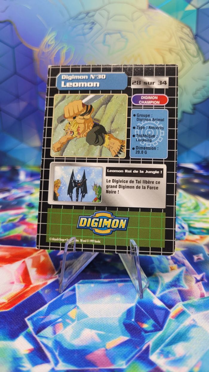 Carte Digimon Leomon 28/34 Édition Série TV - photo numéro 2