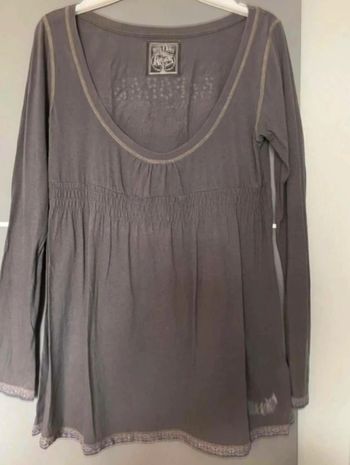 Blouse  top  tee shirt femme  Kaporal gris  S 36