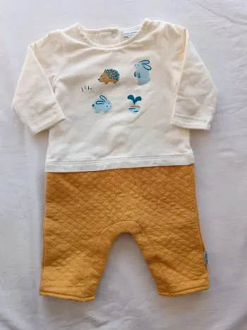 Pyjama molleton Ptit bisou 1 mois