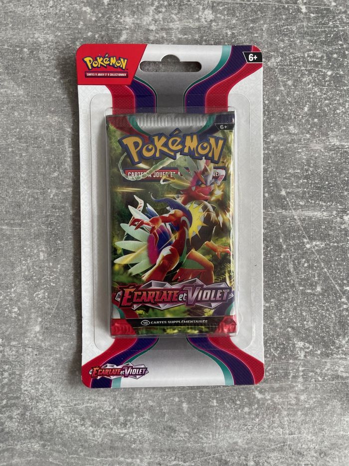Artset, lot de 4 boosters neufs scellés de 10 cartes chacun pokemon série écarlate et violet - photo numéro 3