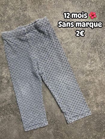 Legging 🌺 12 mois 🌺 Sans marque