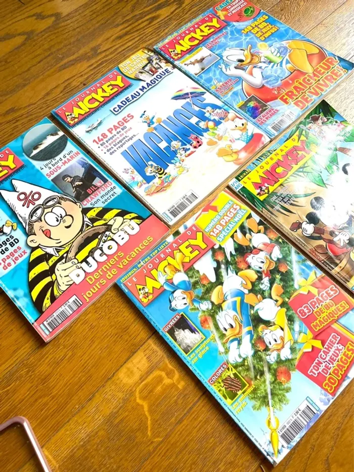 Lot 5 magazines Le Journal de Mickey Disney BD - photo numéro 3