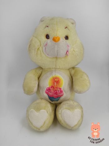 Peluche Bisounours Jaune Grosgateau Vintage