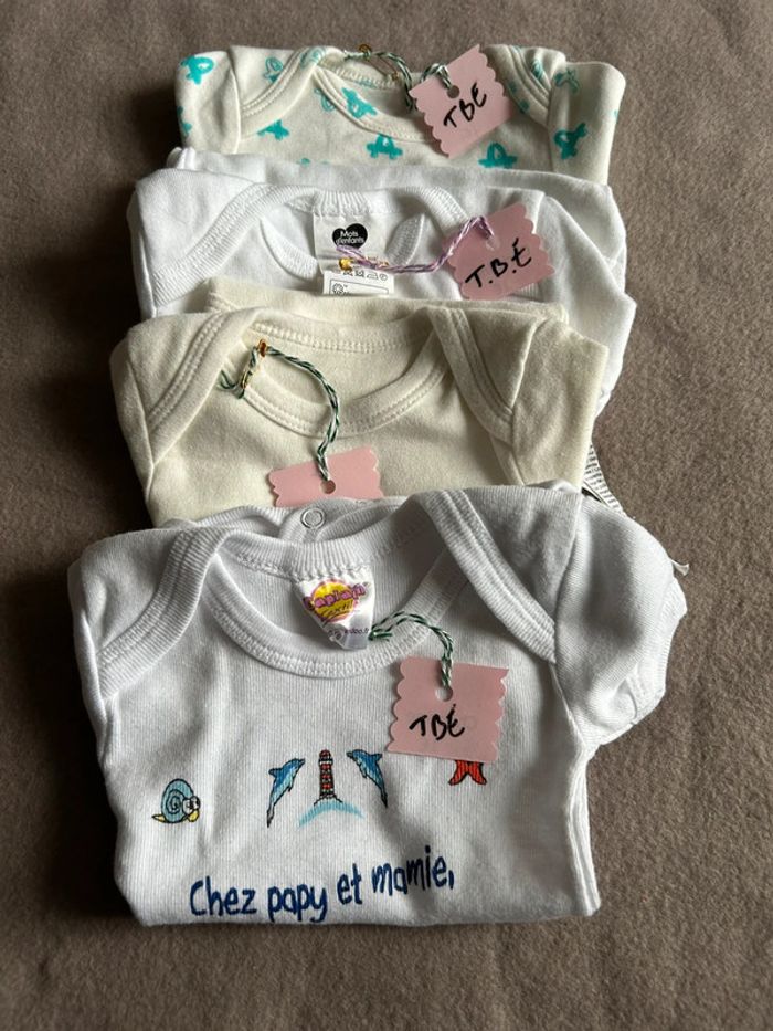 Lot de quatre bodies manches courtes