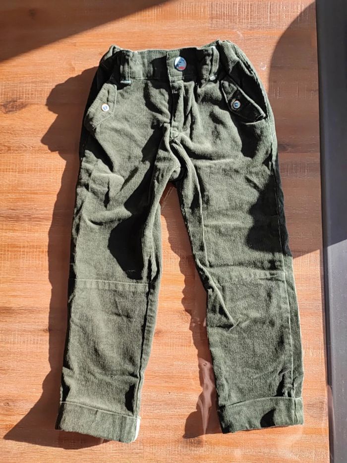 Pantalon velours kaki