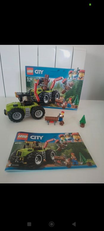Lego City 60181
Le tracteur forestier 
Complet