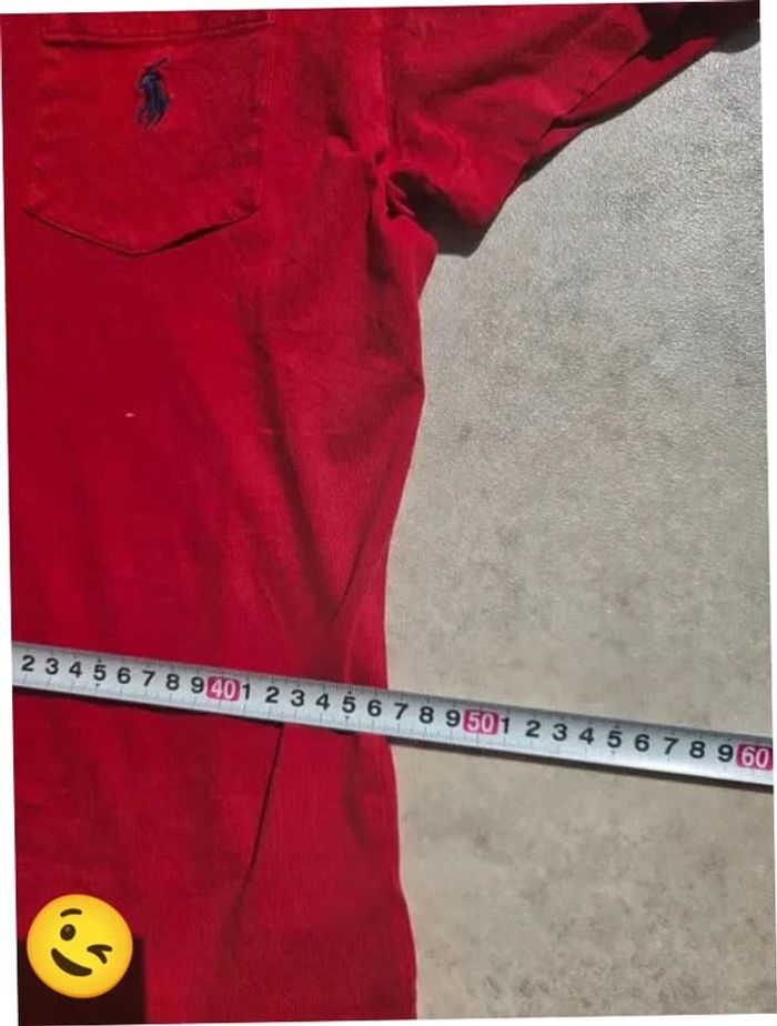 T-shirt Ralph Lauren XS coupe col rond Rouge Homme Men tee39 - photo numéro 6