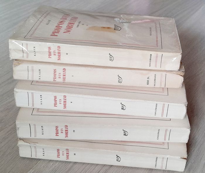 Alain - Propos d'un normand 1906-1914 - 5 tomes Philosophie 1ères éditions - photo numéro 10