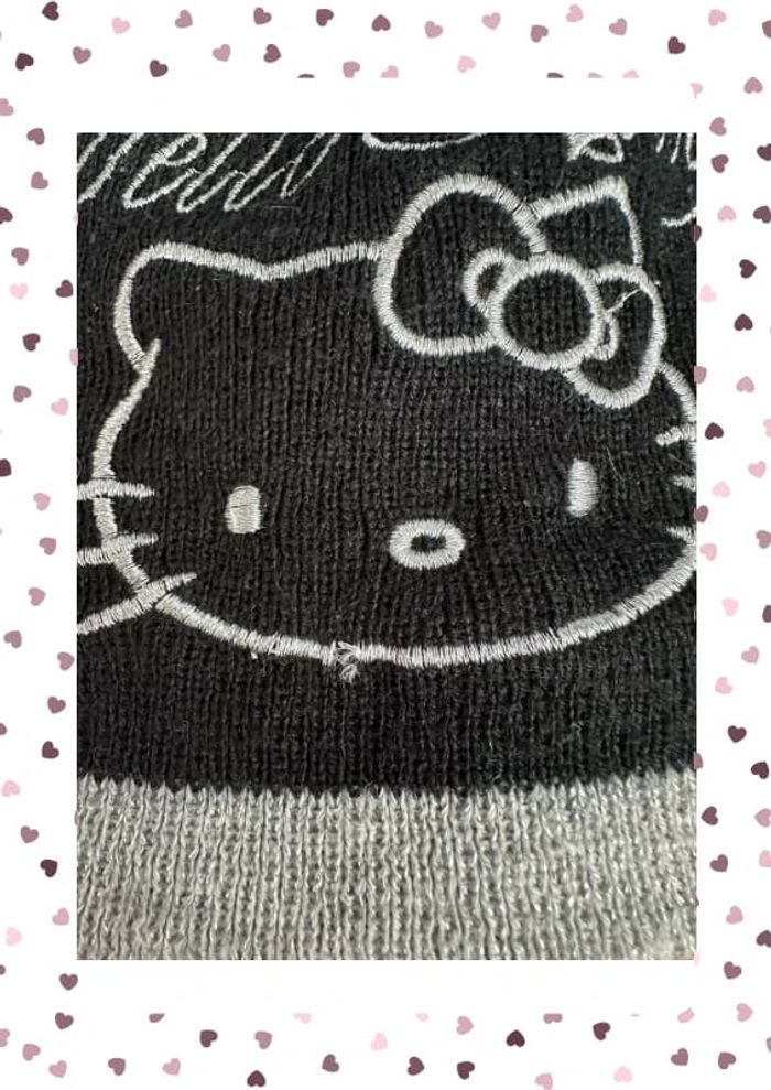 Bonnet Hello Kitty noir et gris - photo numéro 4